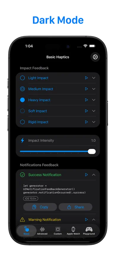 Haptic Testing: Developer Tool screenshot 5
