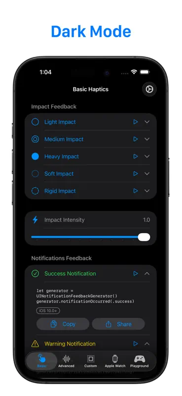 Test háptico: herramienta dev screenshot 5 of 8