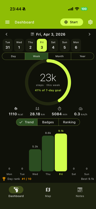 QuickPedometer - Walk & Run Screenshot 1 of 7