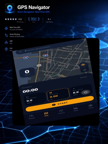 GPS Speedometer & Odometer HUD ipad screenshot 4
