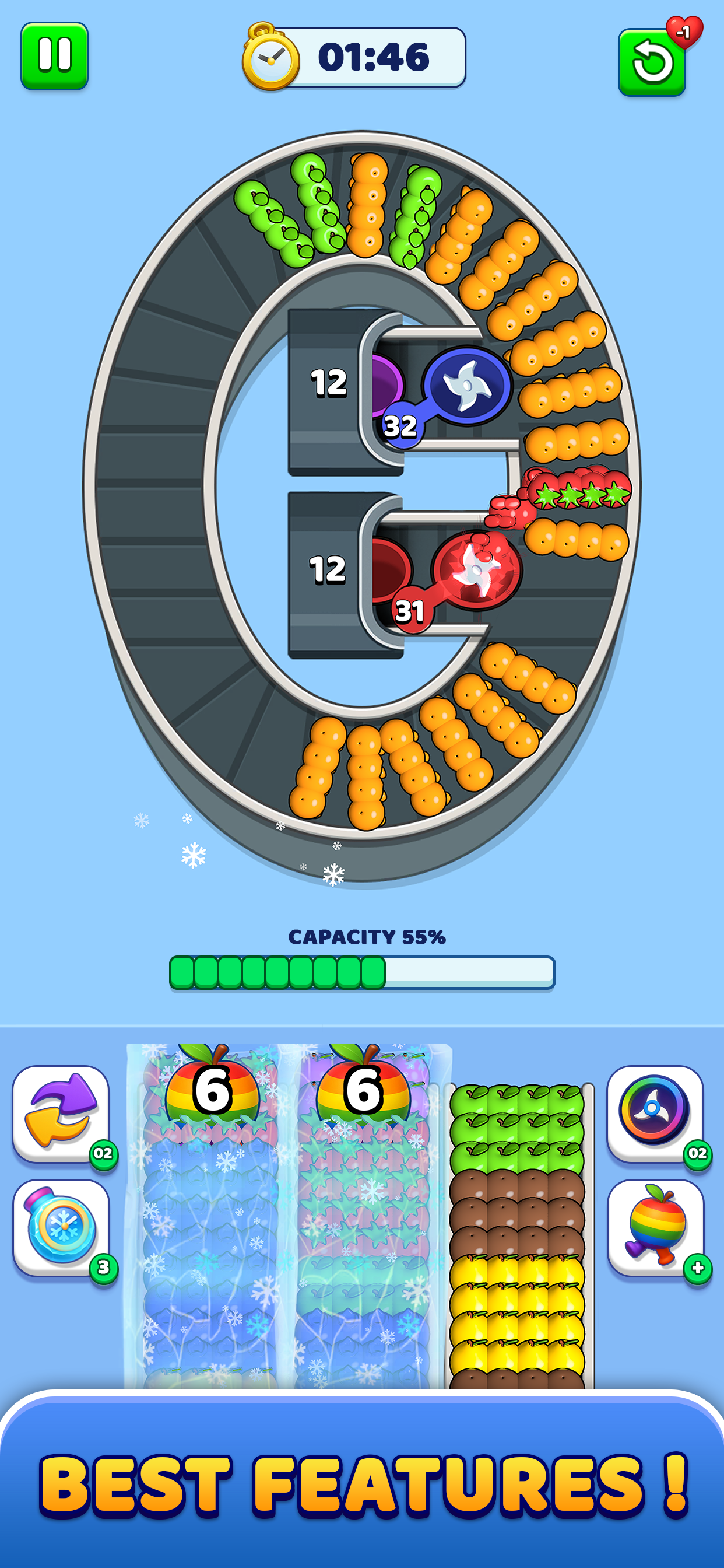 Fruit Flow Factory: Sort Games screenshot 4