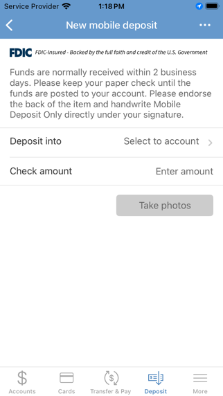 First Port City Bank Mobile Screenshot
