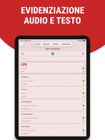 Impara Turco Rapido iPad screenshot