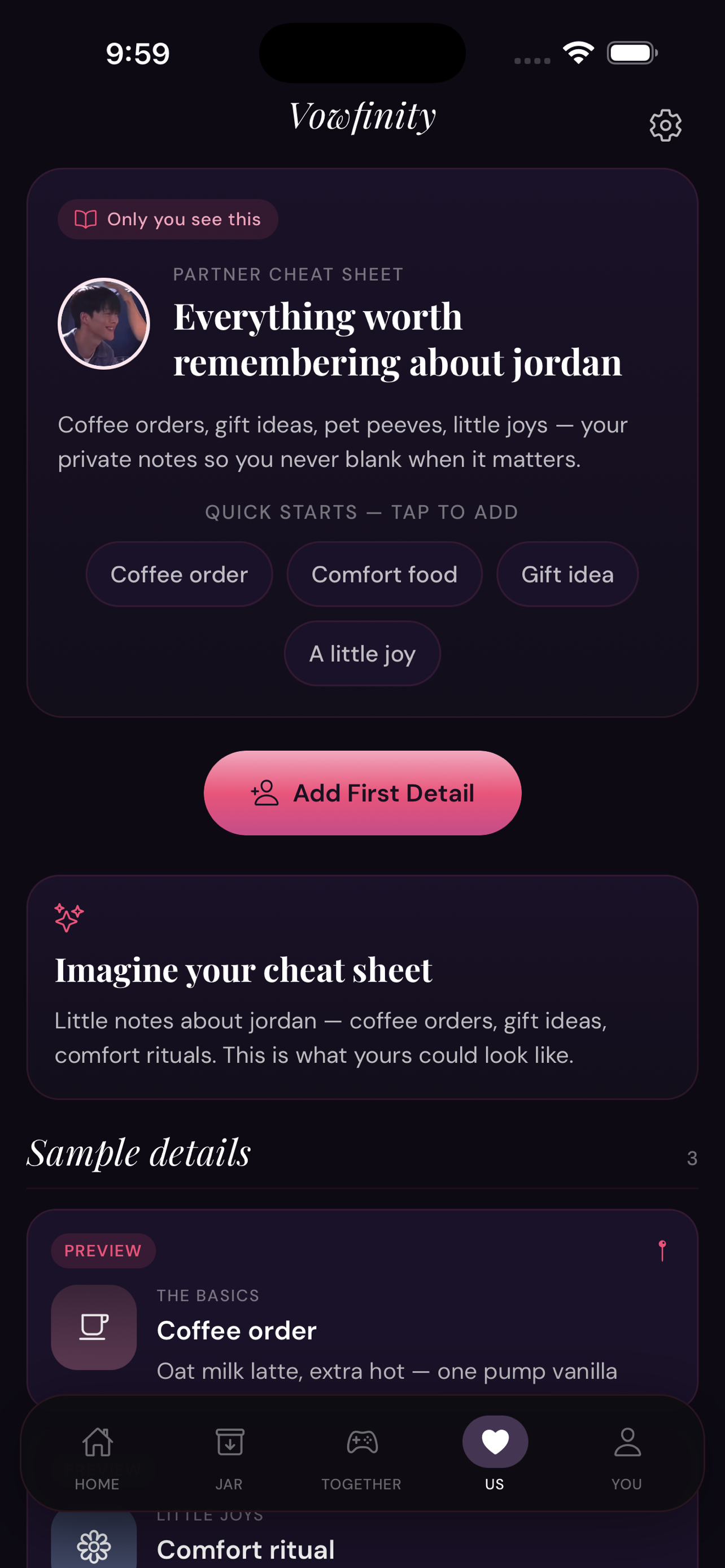 Vowfinity screenshot 4
