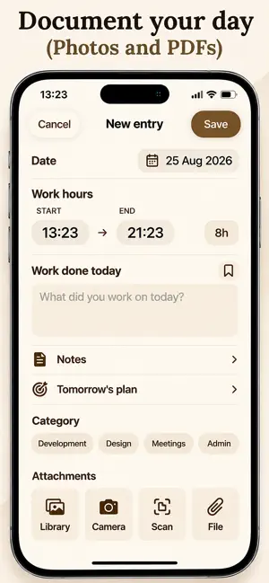 My Work Diary screenshot 1
