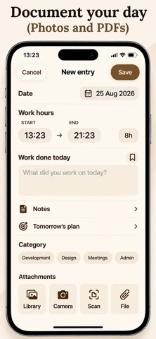 My Work Diary Screenshot 1 of 5