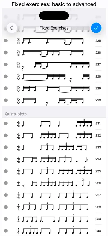 Rhythm Sight Reading Trainer screenshot 5 of 10