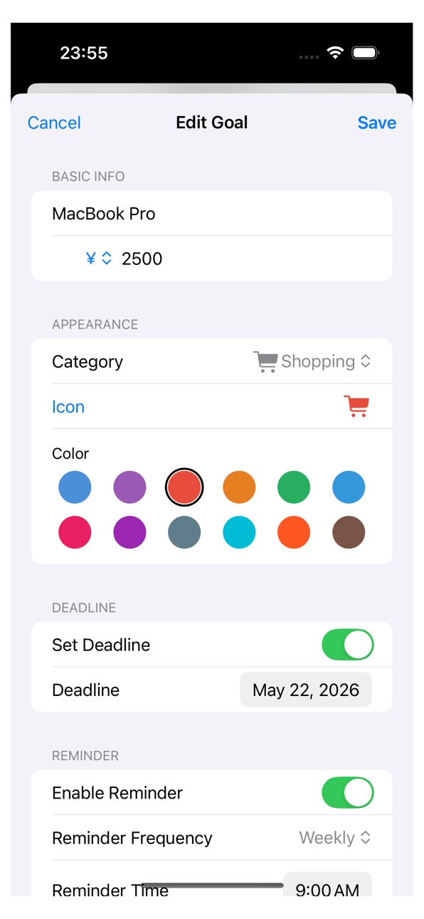 iPhone screenshot