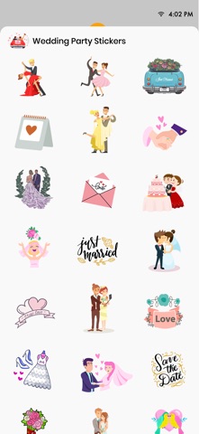 Wedding Party Sticker screenshot