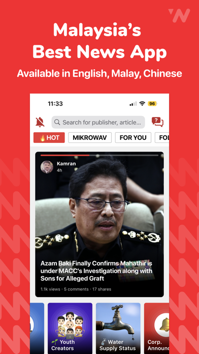 Screenshot #1 pour Newswav - Latest Malaysia News