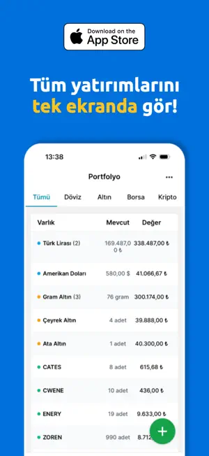 Fintory: Yatırım Takibi screenshot 1