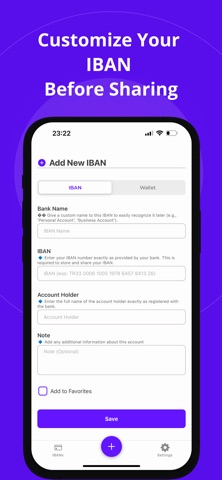IBAN Keeper screenshot