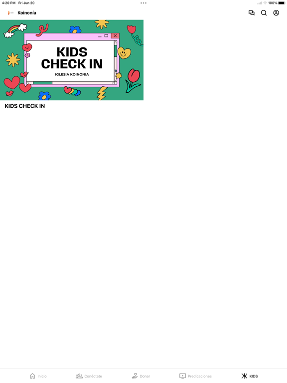 Iglesia Koinonía iPad screenshot 4 - Education app