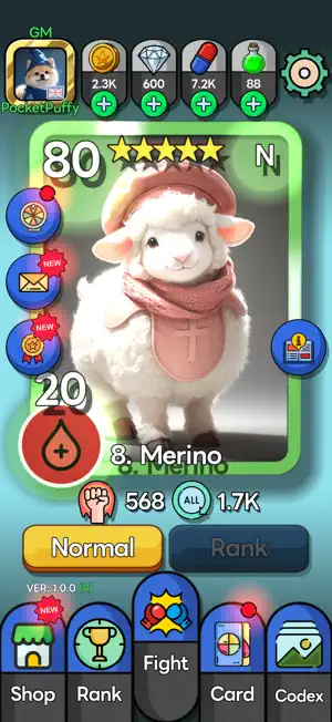 Pocket Puffy: Cute Pet Cards screenshot 1
