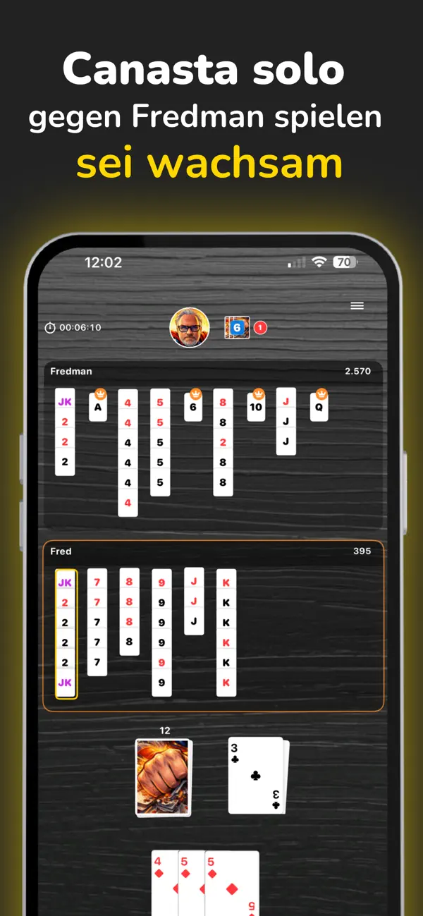 Screenshot #2 pour Canasta Kartenspiel - CanaMe