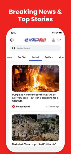 World News: Breaking & Local screenshot 1