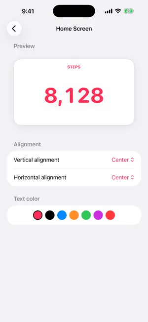 Health Data Widgets screenshot 3