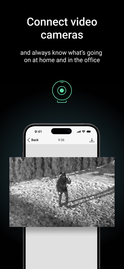 Ajax Security System - Nutzer können Live-Video-Feeds von verbundenen Kameras direkt in der App ansehen und so jederzeit die Situation zu Hause oder im Büro überwachen.