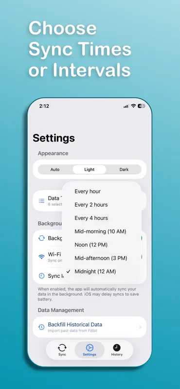Fitness Data Sync screenshot 4 of 5