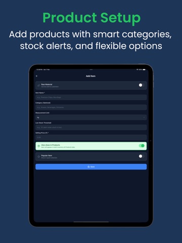 DukaanKhata iPad screenshot