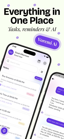 Voice Reminder: Voremi Ai iPhone screenshot