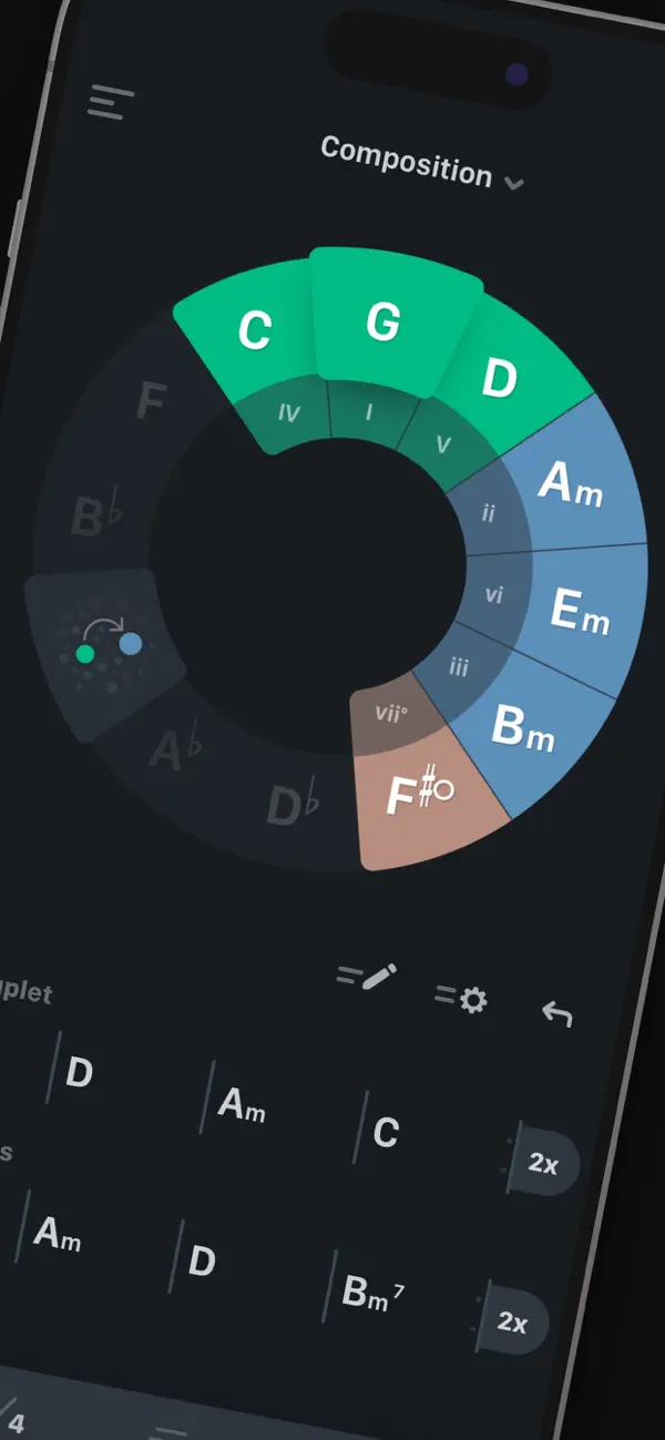 Screenshot #2 pour TONALY: Songs, Gammes, Théorie