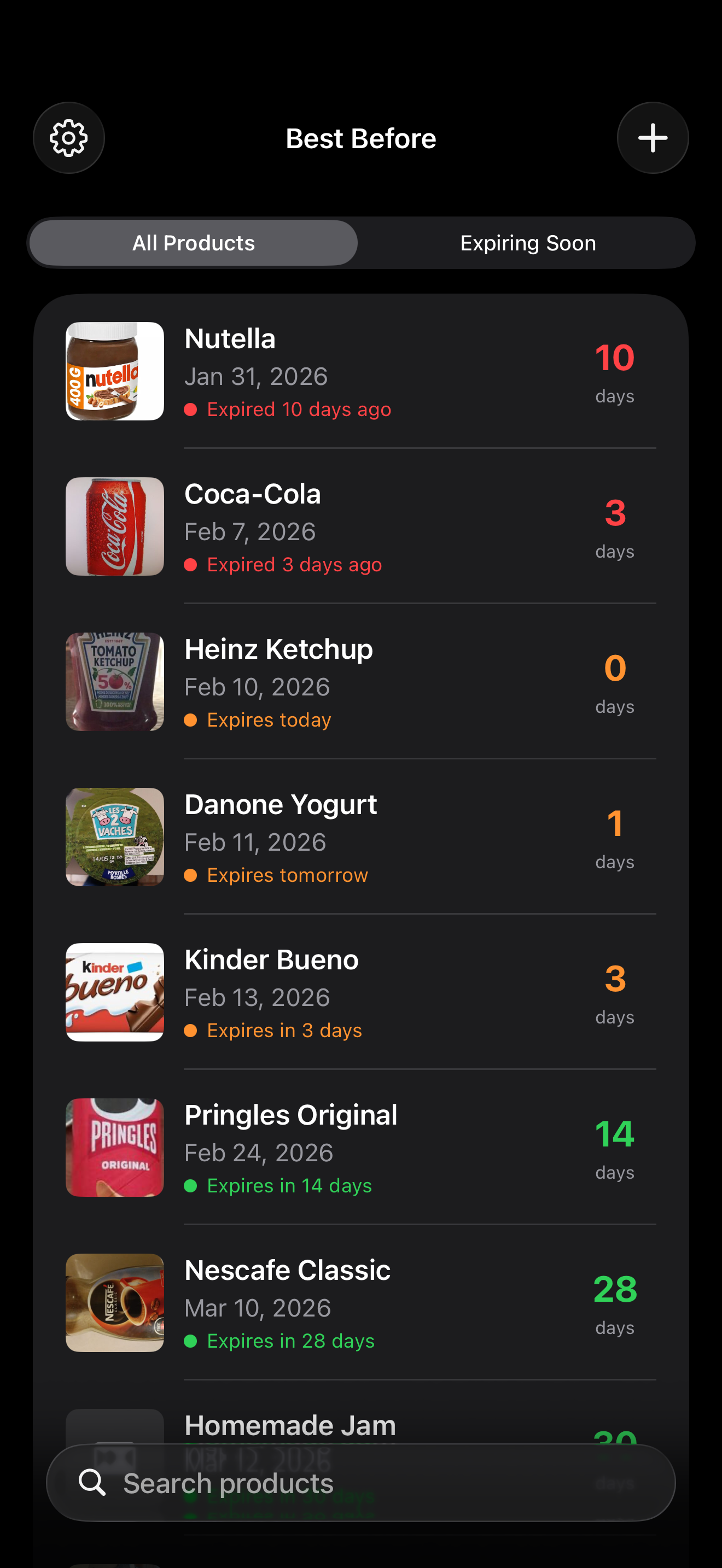 Best Before - Food Tracker