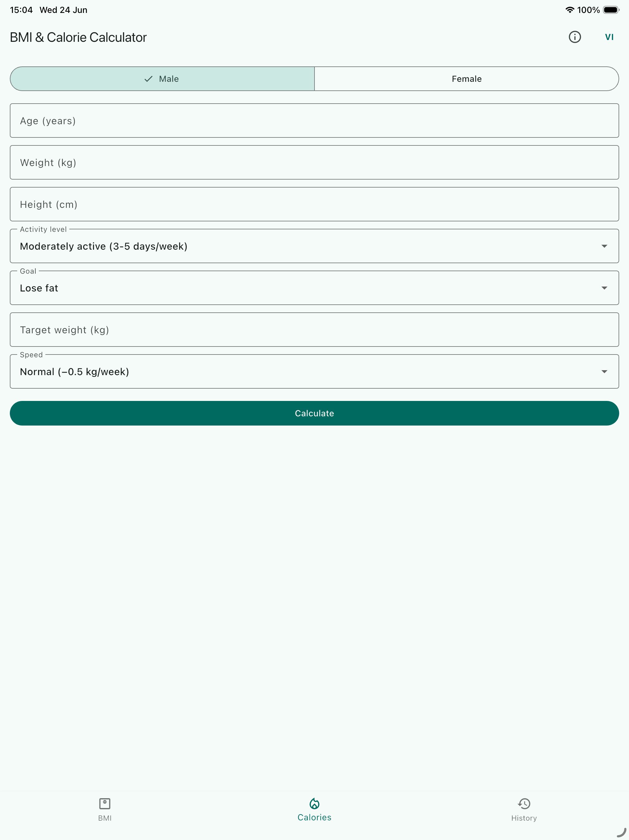 BMI & Calorie Counter screenshot 4