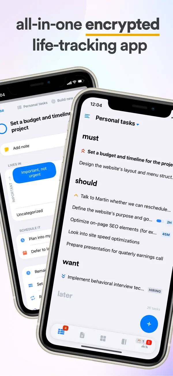 Screenshot #1 pour Lunatask: A Better To-Do List