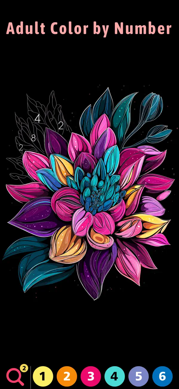 Screenshot #1 pour Coloring Book for Adults: Ink