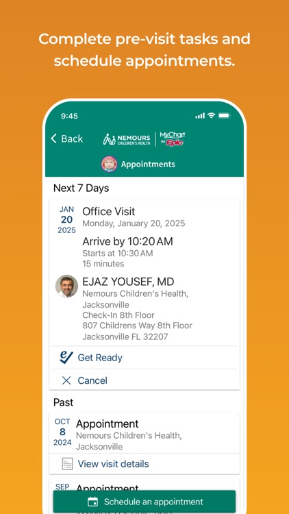 Nemours Children’s MyChart