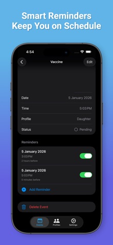 Care Timeline screenshot