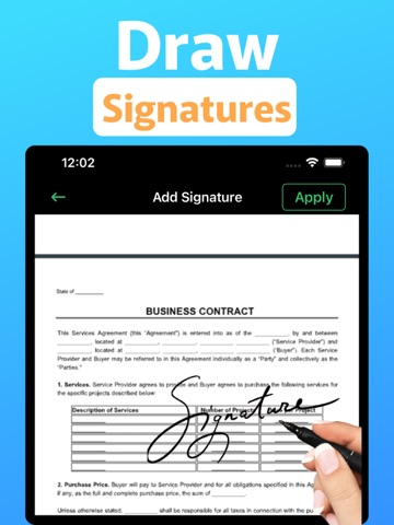 Easy Sign: Digital Signature iPad screenshot