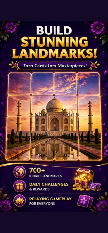 JigSolitaire Picture puzzle iPhone screenshot