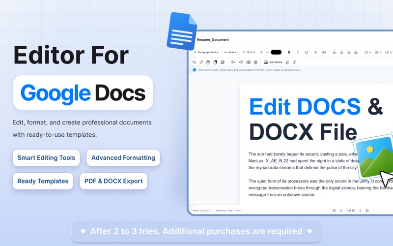 App for Google Docs ・ screenshot