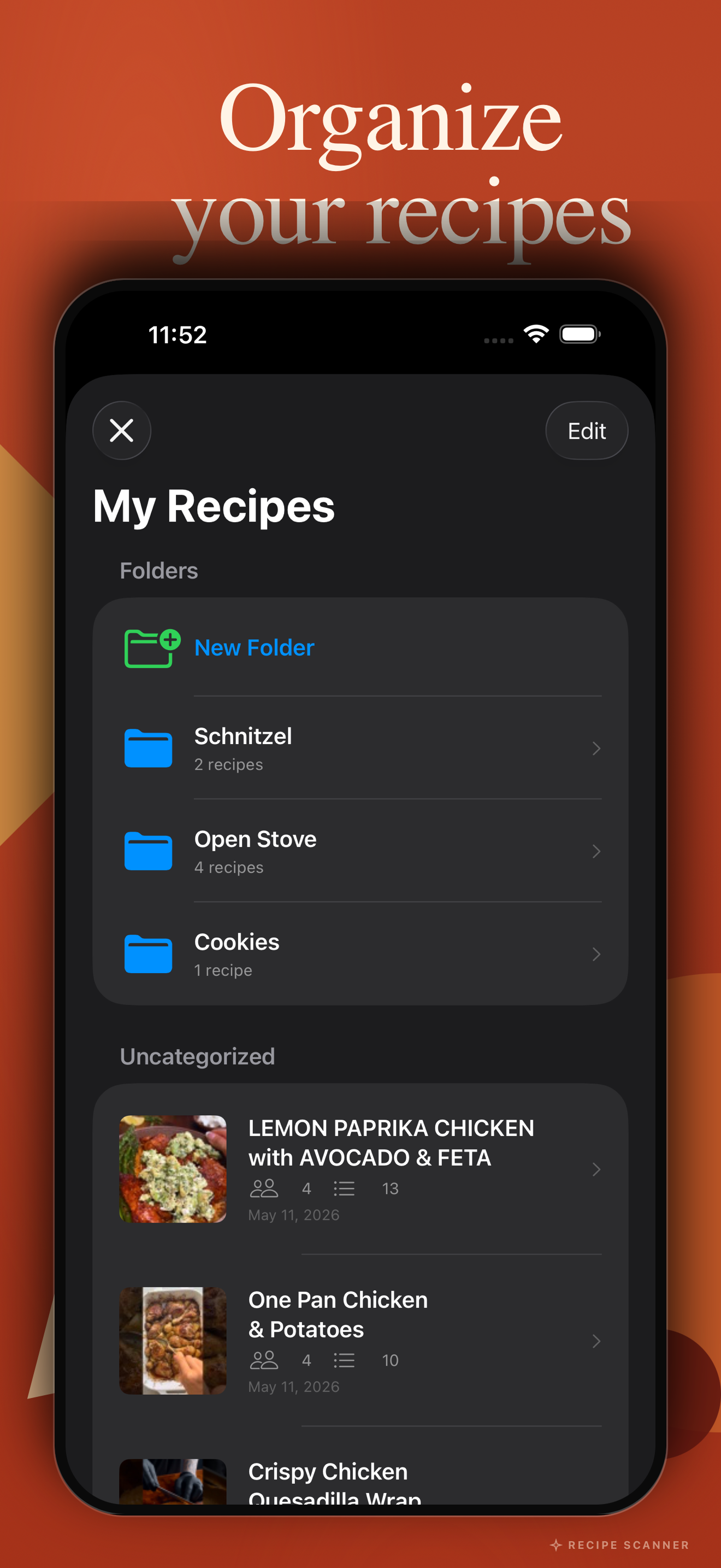 Recipe Scanner C