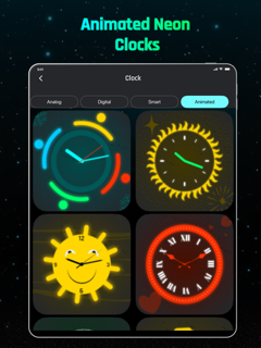Digital Neon Night Clock screenshot 16