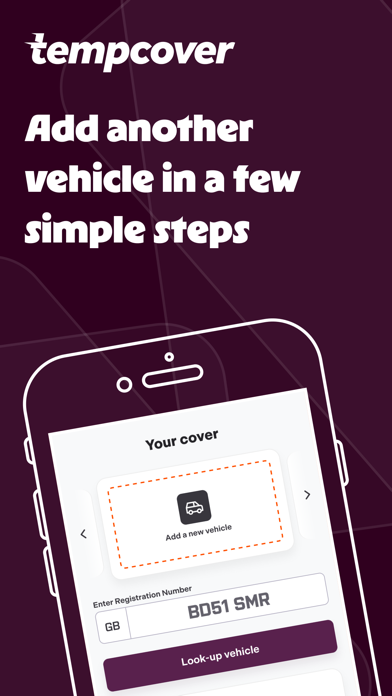 Tempcover: car & van insurance iPhone screenshot 3