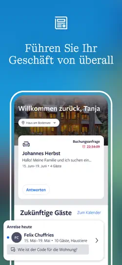 Screenshot von Vermieter FeWo-direkt auf dem iPhone 4