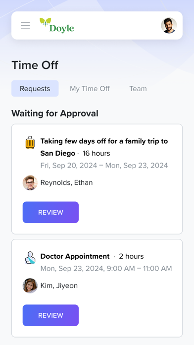 Doyle HCM Screenshot
