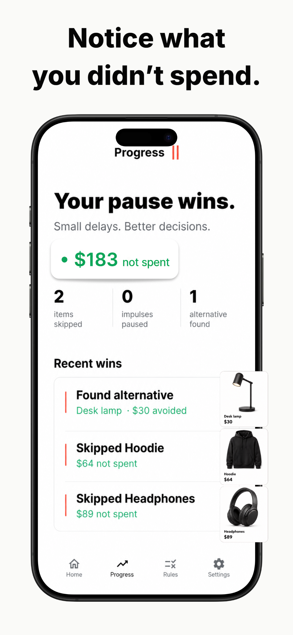 Stop Impulse Buying: No Buy screenshot 4