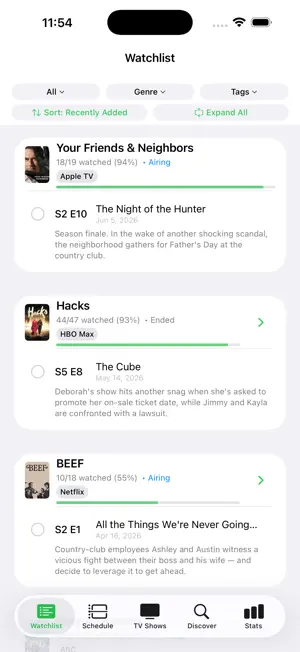 ShowFlow: TV Tracker screenshot 1