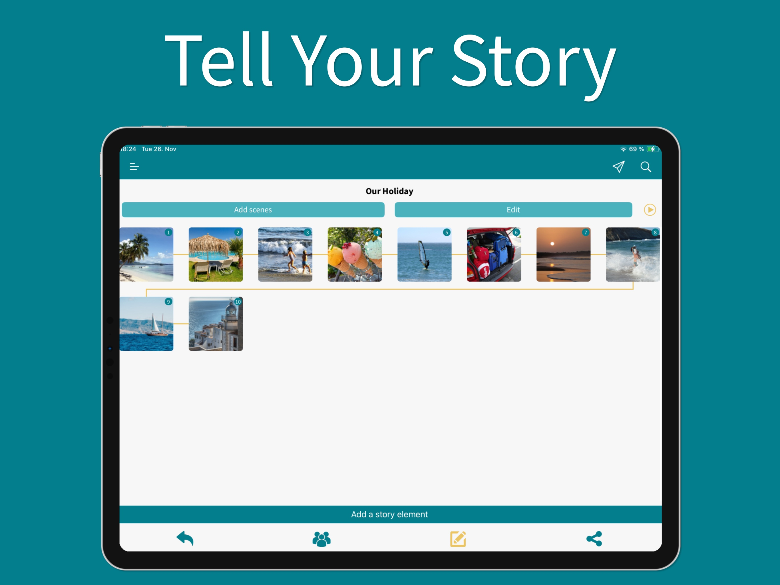 EmStory: storytelling together