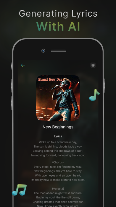 AI Lyrics Generator & Rap Song Screenshot