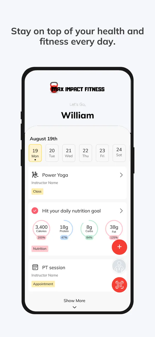 Screenshot #2 pour MAX IMPACT Fitness