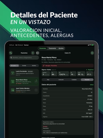 Taxonys: PAE de Enfermeria iPad screenshot 7