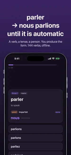 Conjugaid: French Verbs screenshot 1