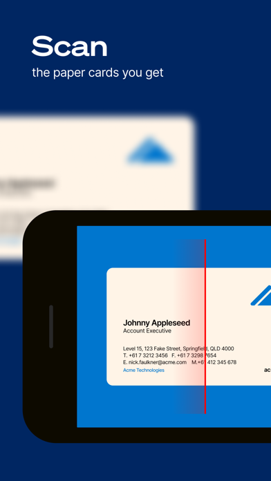 Haystack Business Cards Screenshot