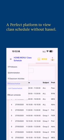 MISBStudentApp screenshot