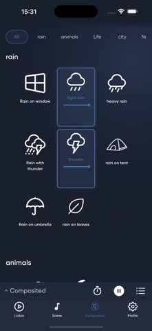 Sleepy – White Noise for Sleep iPhone screenshot
